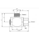 Rotary union Krüger AG 3/4 "IG 3/4" Üm